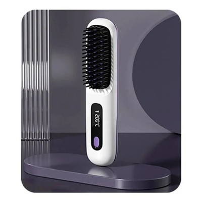 Hot Cordless Rechargeable Mini Hair Straightener - Go Brush Pro