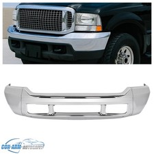 New Front Bumper For Ford Excursion F-250 F-350 Super Duty 99-04 Chrome Steel
