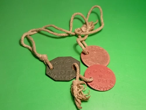 WW2 Royal Corp Of Military Police RMP  Dog Tags 2827755 Boyd W.  Unresearched .