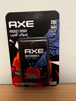 Axe Pocket Spray Skateboard & Fresh Roses 17mL 250 Sprays 