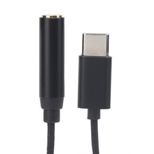 3.5mm TRRS To TypeC Adapter Cable Audio Converter Braid Cable For TypeC Port Pho