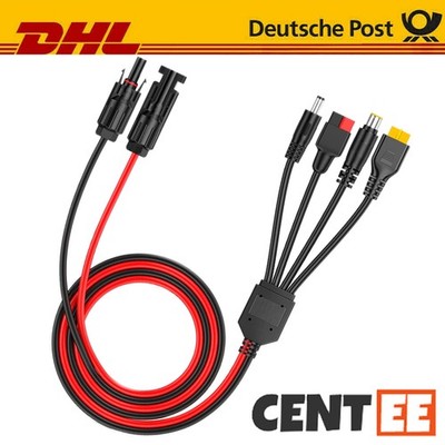 CENTEE Solarladekabel Solarstecker XT60 Stecker Solarpanel Adapter 12AWG 1M-5M