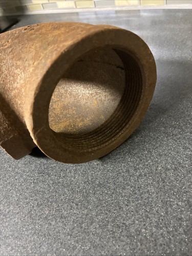 3" Steel Double Female NPT 90° Elbow Cast Pipe Fitting 3 in. Plumbing Connection - Picture 12 of 13