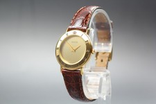 [Exc+5 avec boîtier] Montre femme Gucci 3000,2,L 26 mm cadran doré à quartz...