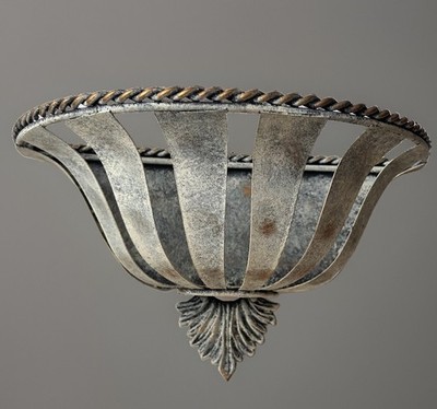 Vintage Style Metal Wall Pocket Planter Sconce Rustic French Country ...