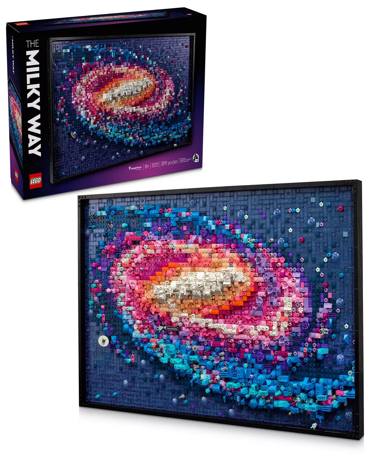 [SALE]-LEGO® The Milky Way Galaxy 31212 3D Effect Wall Décor Building Set