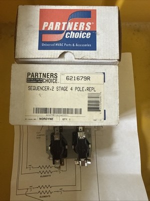 NEW Partners Choice NORDYNE 621679R Sequencer Kit 4 Pole 2 Stage