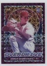 2021 Panini Chronicles Overdrive Purple Velocity Prizm Chris Rodriguez #3 10ou