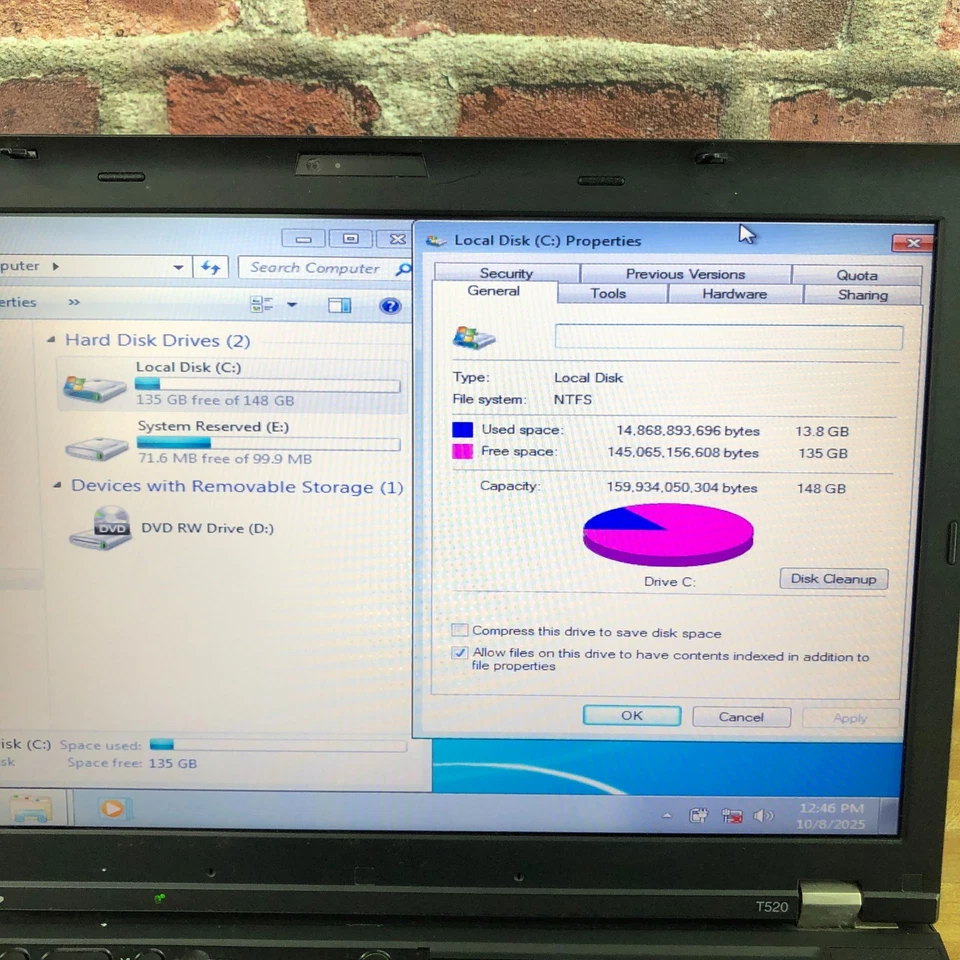 Lenovo ThinkPad ретро игровой ноутбук i5-2540M 2,60 ГГц 4GB RAM (Windows 7 64-Bit) - Изображение 4 из 4