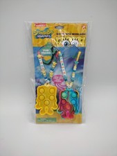 Nickelodeon Spongebob Squarepants BFF Friendship Popper Necklace Set of 2 Fidget