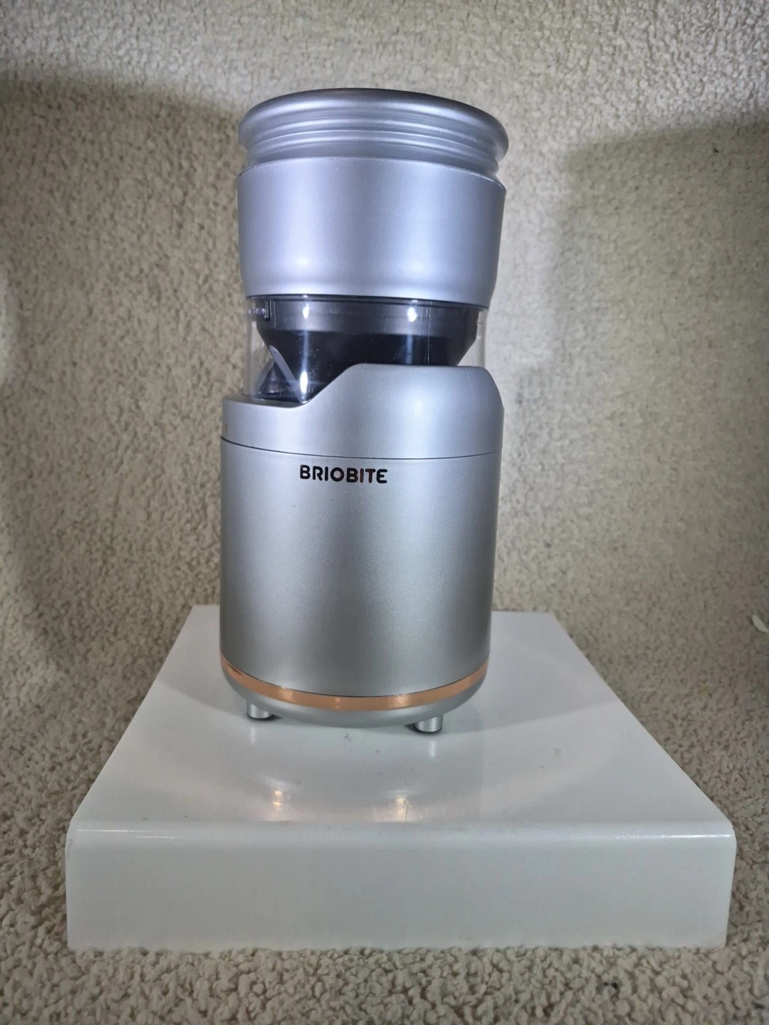 BRIOBITE BL500 PORTABLE RECHARGEABLE ICE CREAM MAKER Silver Model Gelato