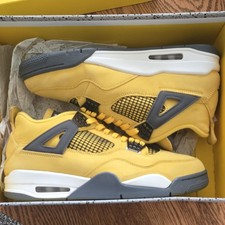 Jordan Air Jordan 4 Retro Lightning Tour Yellow/Gray Mid Top Leather CT8527-700