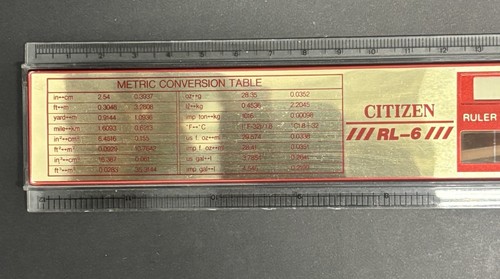 (2) Vintage Citizen LCD Display Calculator Type RL-6 / RL-5 Japan CBM Corporation - Bild 2 von 9