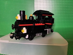 Lego Moc Train 7715 Small Black Engine Locomotive Read Description