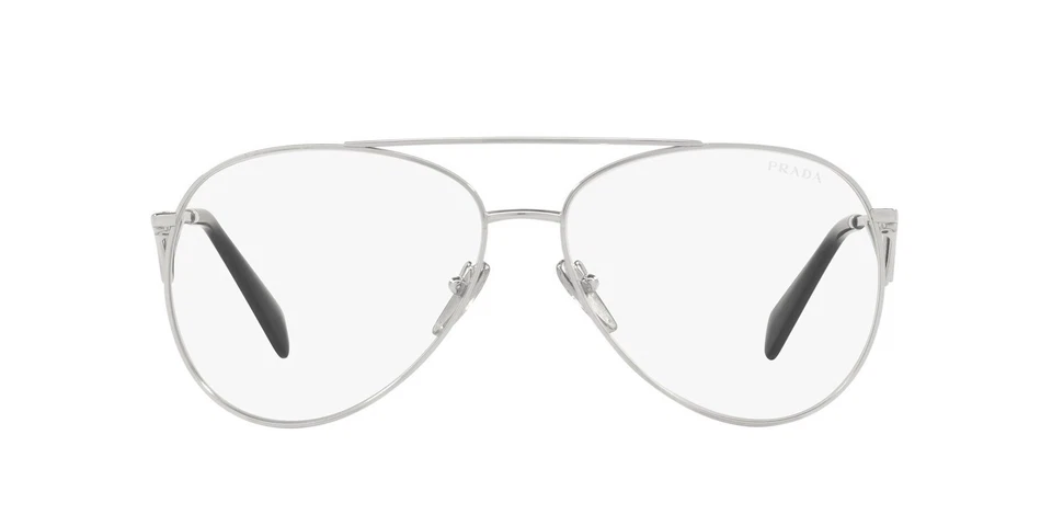 PRADA SPR 73Z 1BC-08N СЕРЕБРЯНЫЙ ЧЕРНЫЙ СИНИЙ СВЕТ ОЧКИ СОЛНЦЕЗАЩИТНЫЕ ОЧКИ ОПРАВЫ 58-14 - Изображение 2 из 4