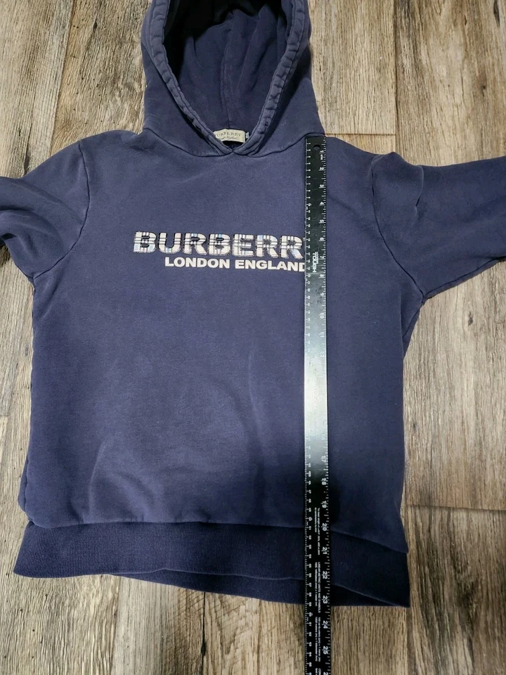 Burberry Hoodie Nova Check London Juniors 2XL 2X Large Logo Sweatshirt XXL Y2K - Image 4 of 4
