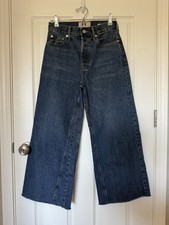 Everlane Women  s Way Wide Crop Jean Sz 25