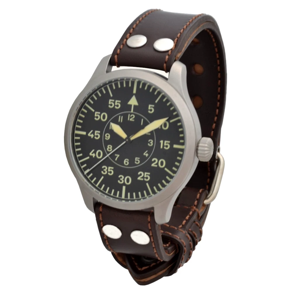 Aristo Herren Uhr Armbanduhr Fliegeruhr Beobachter Automatik 3H245 Riemenband - Bild 1 von 5
