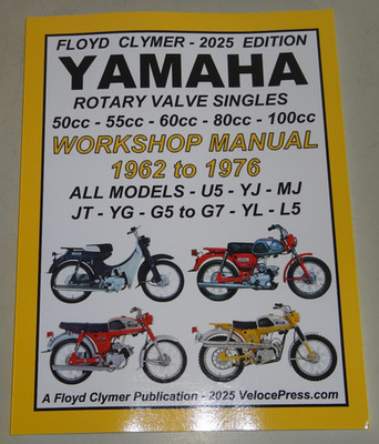 Werkstatthandbuch Yamaha Rotary Valve Einzylinder 50 55 60 80 100 cc, 1962-1976