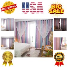 Curtains for Girls Bedroom Kids Room Curtain Colorful Window Nursery Curtain ...
