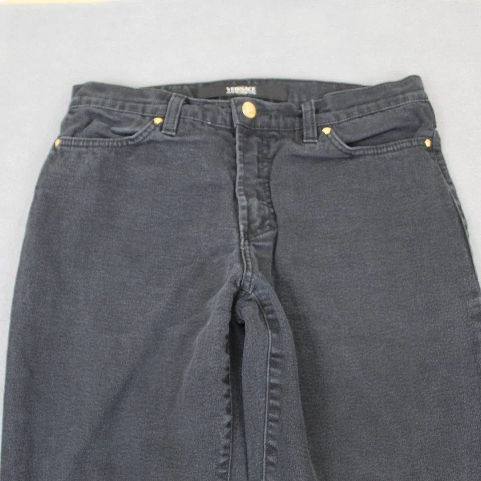 Винтажные мужские джинсы Versace Couture 29x31 сделано в Италии Medusa 90-е ITTIERRE YK - Изображение 2 из 4