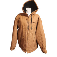 Wells Lamont Workwear Insulated Duck sherpa Lined Full Zip Hooded jacket xL