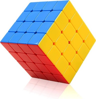 CFMOUR Speed Cube 4x4 - Moyu Meilong 4, 64 pieces, 2.4 inches, Yellow, Blue