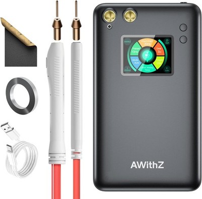 AWithZ 11000mAh Portable Spot Welder 90 Gears w/ USB Output for 18650 Battery