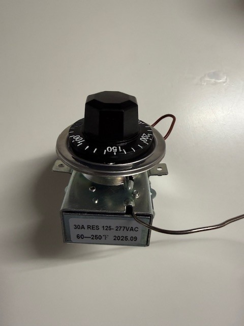 Thermostat for Steam Table, Buffet Table Temperature Control, 30A RES 125-277VAC