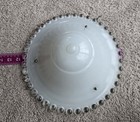 Bead Chain Light/Lamp * 3-hole GLASS SHADE Light Beige Candlewick — photo 6