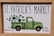 Doubled Sided Framed Wall Art 9x6  St Patrick's Market/Welcome To Our Imperct...