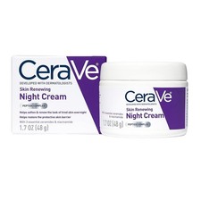 CeraVe Skin Renewing Night Cream, Moisturizing Face Cream with Niacinamide 1.7oz