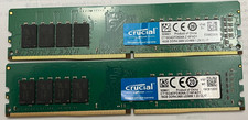 Lot of 2 Crucial 16GB DDR4-2400 UDIMM Desktop RAM CT16G4DFD824A-C16FAD1 Tested