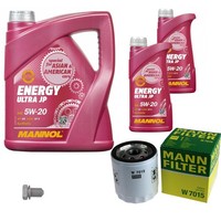 Mann Inspektionspaket 7L Mannol Energy Ultra JP 5W-20 FüR Ford Mondeo IV 2.3