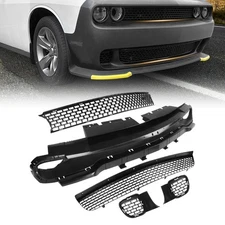 Lower Grille+Upper Grille/Reinforcement+Fog light cover for Challenger SRT