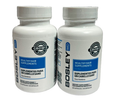 BOSLEYMD Healthy Hair Growth Supplements 60 capsules x 2 FOR MEN