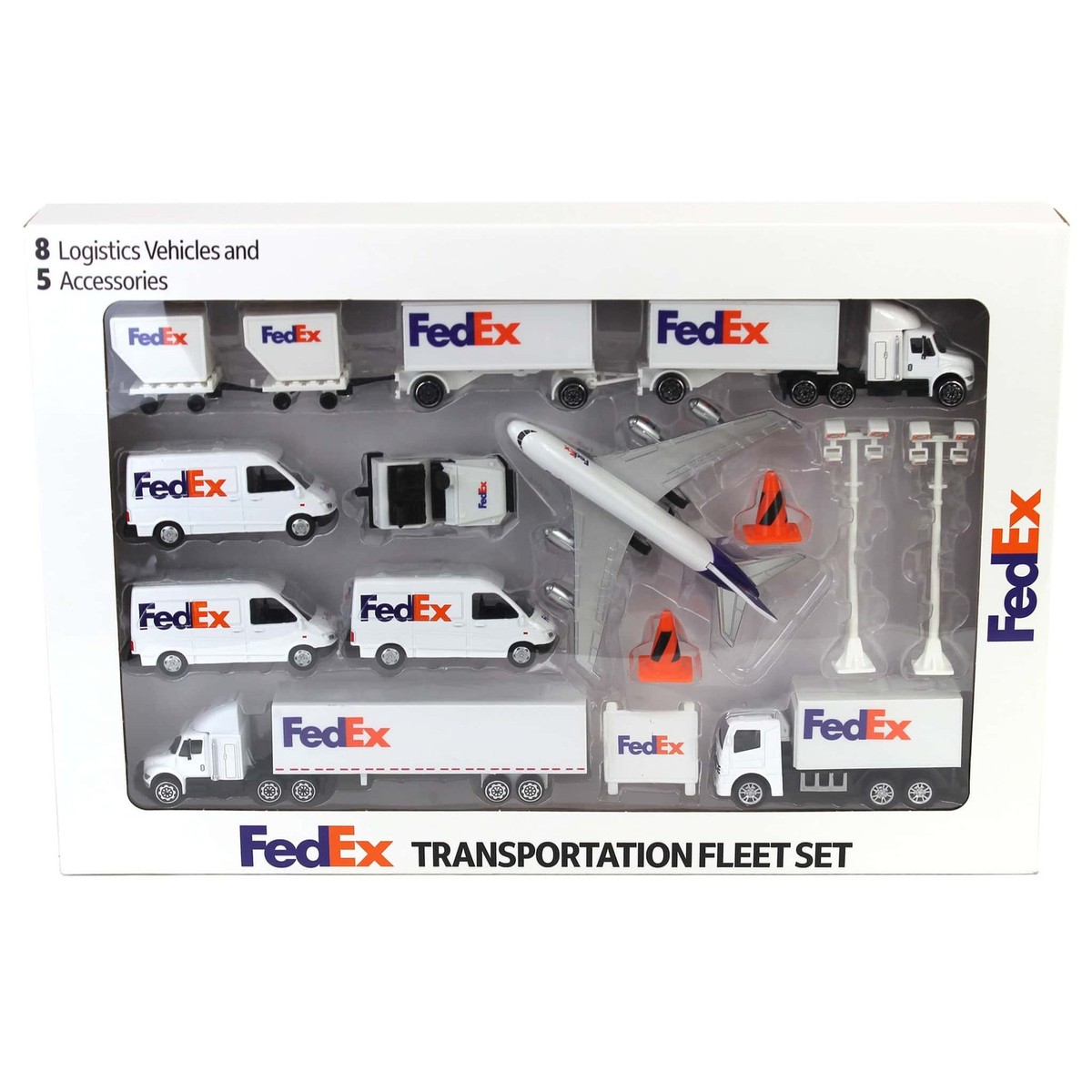 1/87 FedEx Transportation Die-Cast Collector's Airport Set