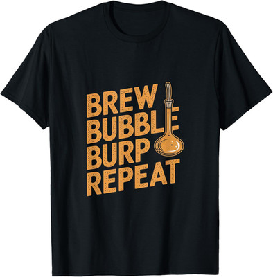 Bierbrauen Brew Bubble Burp Repeat T-Shirt Startseite