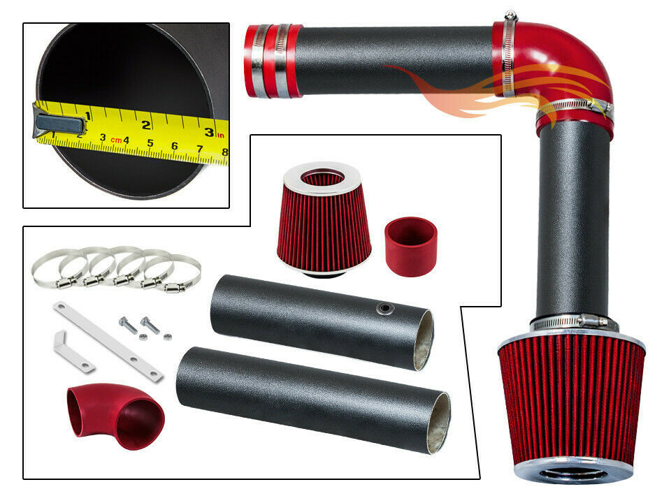 BCP RW RED For 04-08 Acura TL 3.2/3.5 & 05-08 RL 3.5 Cold Air Intake Kit +Filter