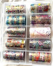 Nail Art Transfer Foils for Transfer Paper Nails Wrap DIY Nail Decoration Music