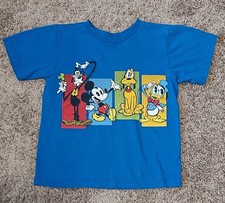 Vintage Disney Store Shirt Mickey  Friends Donald Duck Pluto Goofy Mickey Mouse