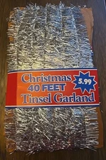 Vintage Advance Int'l Christmas Tree Garland 1991 Tinsel 40 Feet