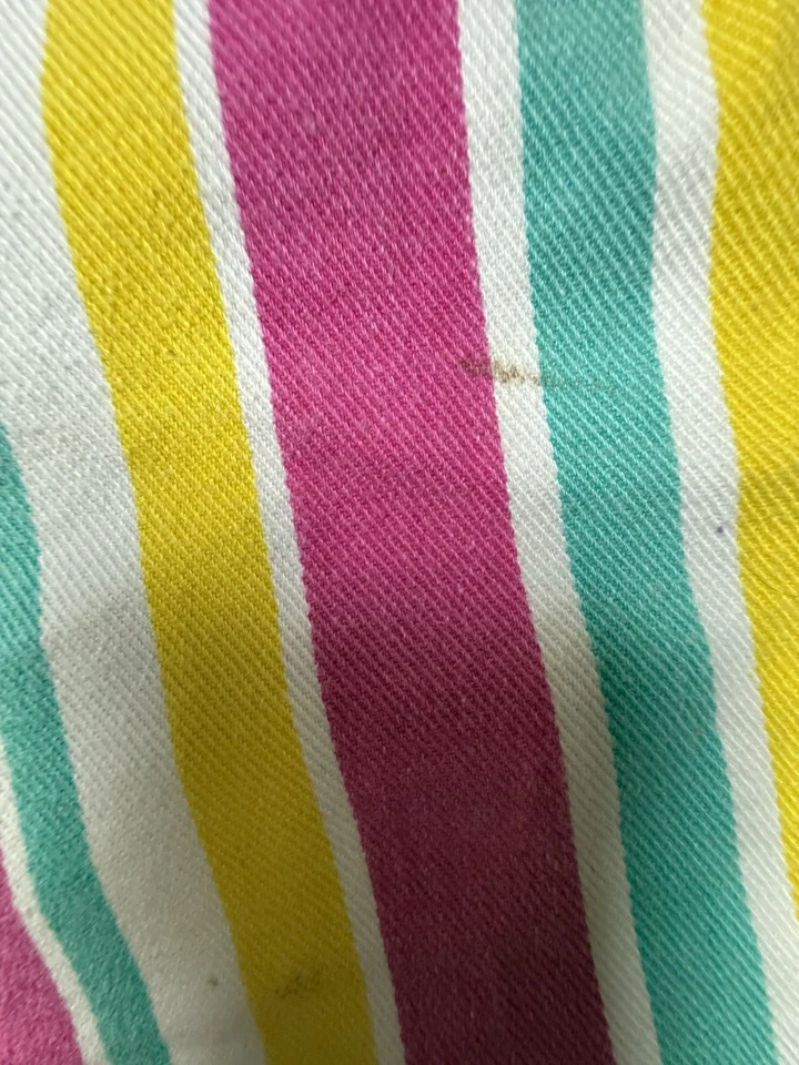 Pantalones Cortos Vintage Bonjour Niños Niñas 6 Caramelo Rayas Y2K Años 90 Retro Arco Iris Elastizados Foto 2 de 4