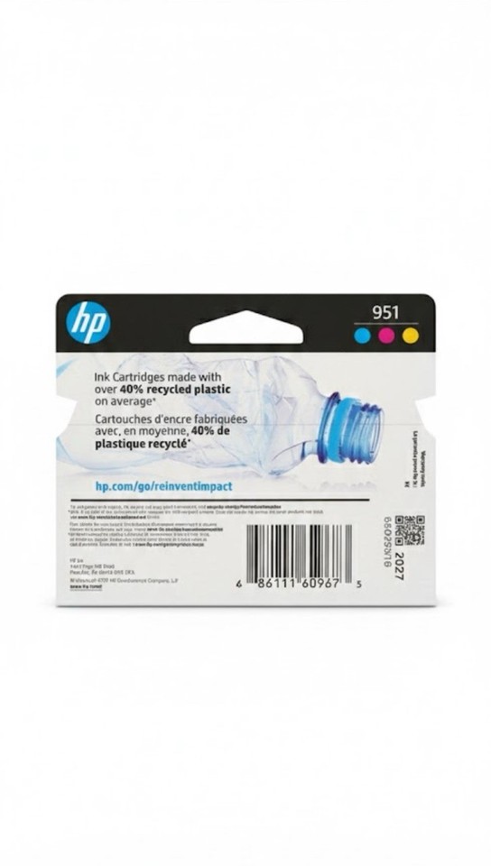HP 951 Ink Cartridges Combo 3-Pack Cyan Magenta Yellow Brand 6/27 | eBay