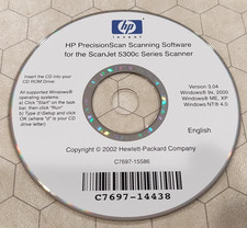 HP PrecisionScan 5300c ScanJet Driver Software CD-ROM, PC, 2002, English version