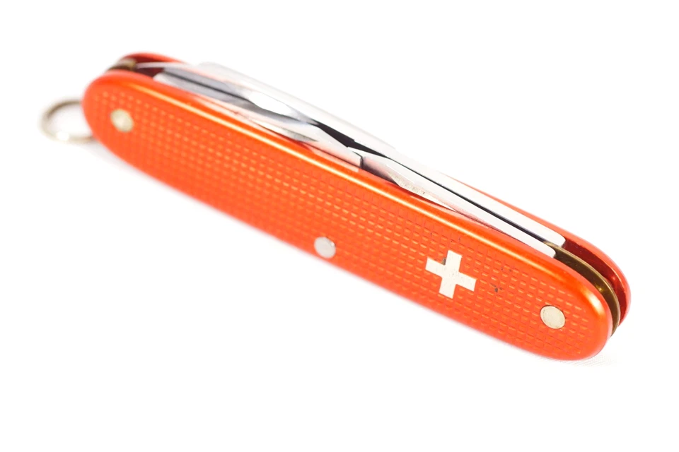 Victorinox Swiss Army Pocket Knife Alox Pioneer Old Cross Rostfrei 93MM 1970's - Image 2 of 4