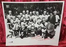 NCAA Hockey Coach Herb Brooks gophers Olympics Autograph Auto singed picture JSA