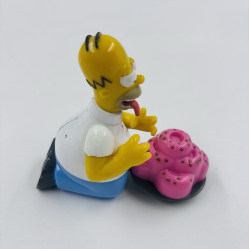 Set 2 Vtg Subway Simpsons Donut Chasing Homer Simpson 1997 Tested Spinning Bart - Picture 5 of 17