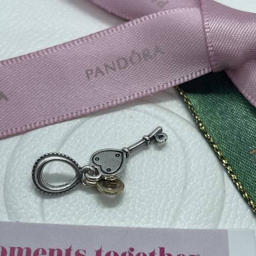 Pandora Key To My Heart Charm 796593 Love Silver Gold Two Tone Genuine Ale - 第 4/8 張圖片