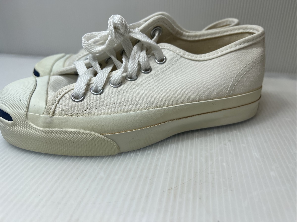 USA製 CONVERS JACK PURCELL 90s ホワイトヴィンテージ Vintage CONVERSE Jack Purcell Shoes White Canvas Women's 5/6